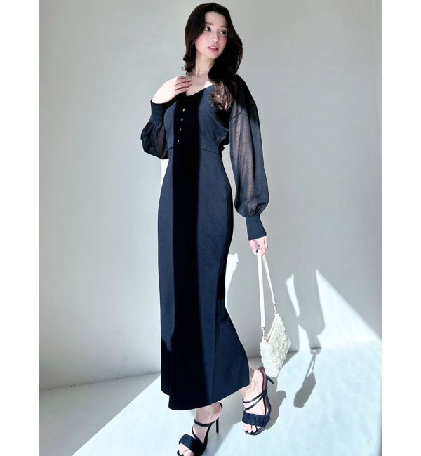 RESEXXY「シアーカーデコンビニットワンピース」|ワンピース|