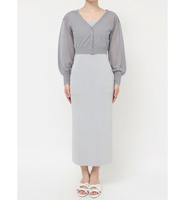 RESEXXY「シアーカーデコンビニットワンピース」|ワンピース|