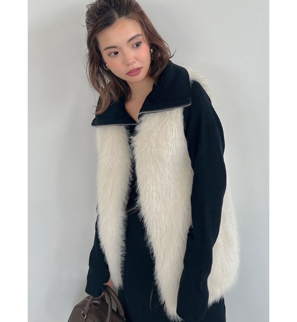 dazzlin「ソフティーファーベスト」|ベスト・ジレ|