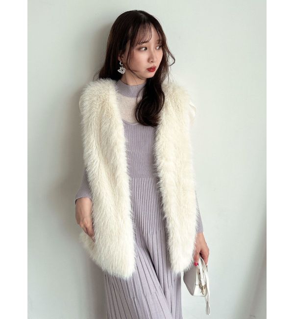 dazzlin「ソフティーファーベスト」|ベスト・ジレ|