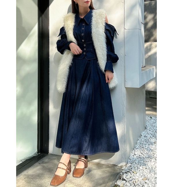 dazzlin「ソフティーファーベスト」|ベスト・ジレ|