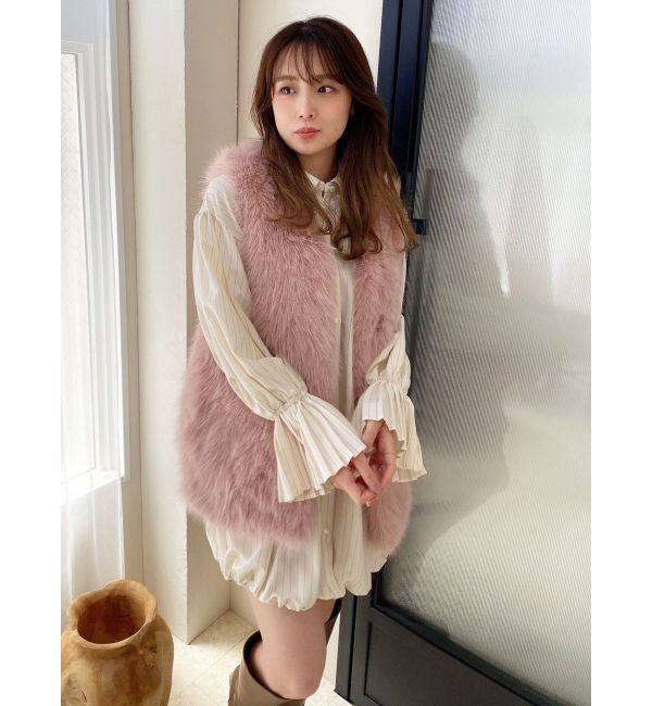 dazzlin「ソフティーファーベスト」|ベスト・ジレ|