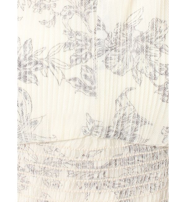 dazzlin「チュールフラワープリーツドレス」|ワンピース|