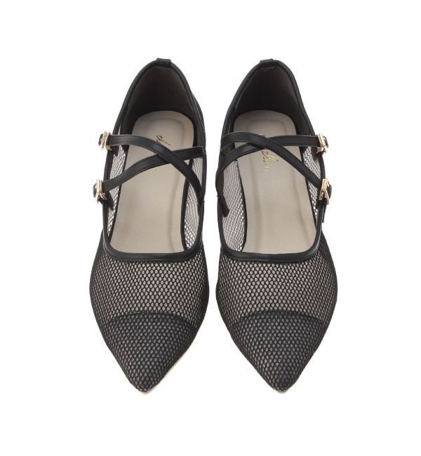 dazzlin「クロスメッシュシアーローシューズ」|バレエシューズ|