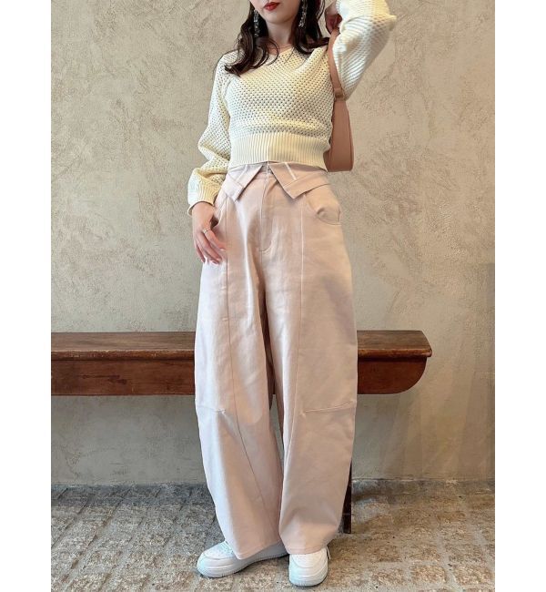 dazzlin「【CanCamタイアップ】カーブラインデニムパンツ」|デニム|