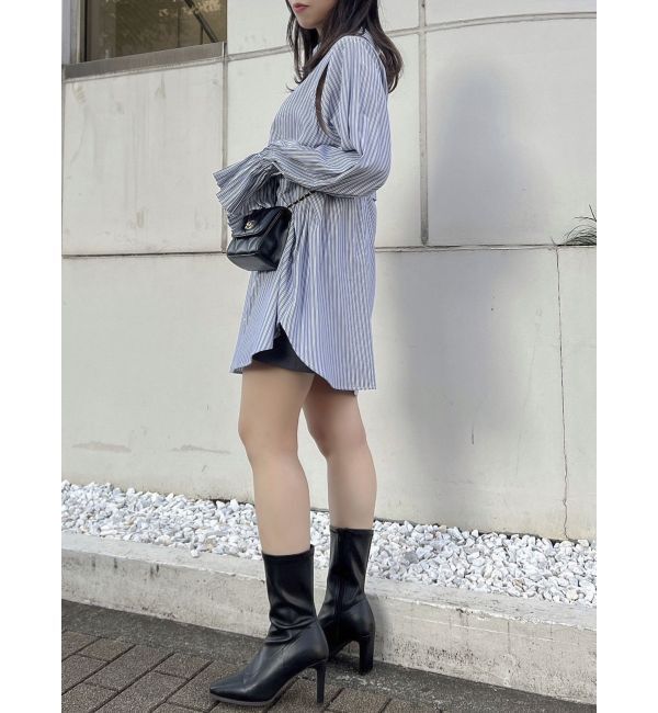 dazzlin「2WAYショートミニシャツワンピース」|ワンピース|