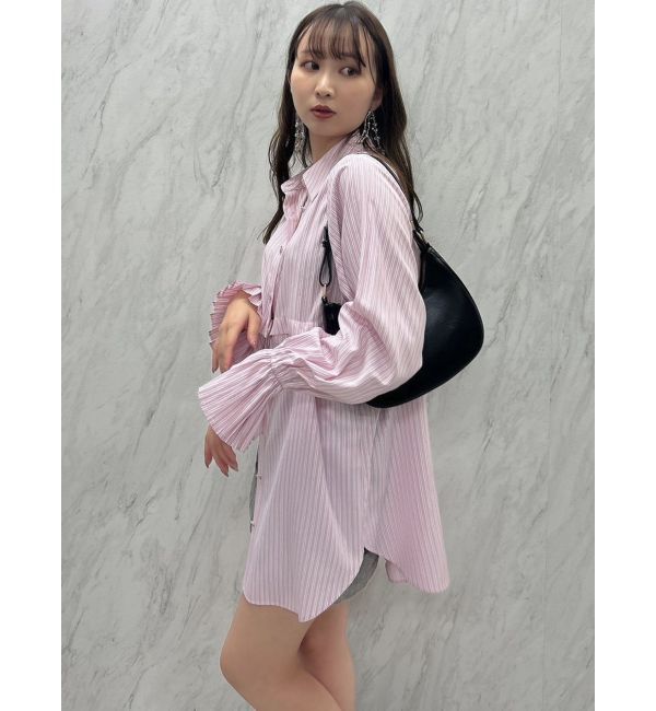 dazzlin「2WAYショートミニシャツワンピース」|ワンピース|