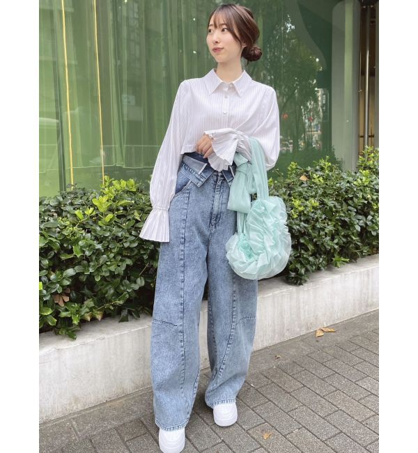 dazzlin「2WAYショートミニシャツワンピース」|ワンピース|