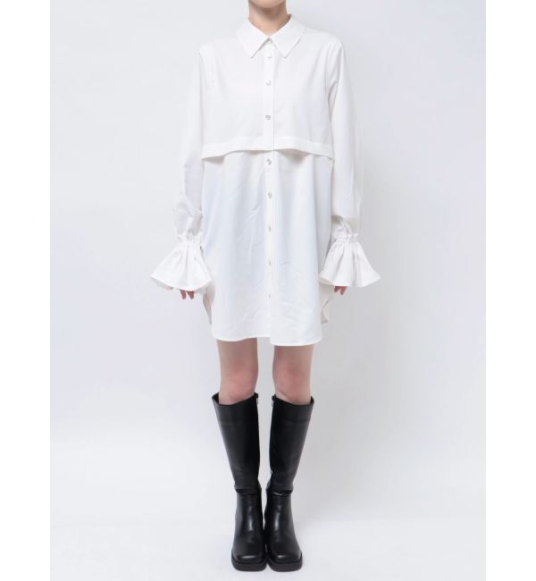 dazzlin「2WAYショートミニシャツワンピース」|ワンピース|