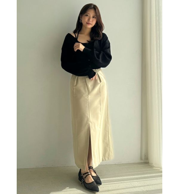 dazzlin「スラックスライクスカート」|スカート|