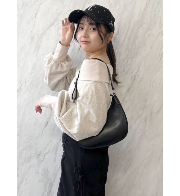 dazzlin「デコルテオープンスウェットトップス」|スウェット・ジャージ|