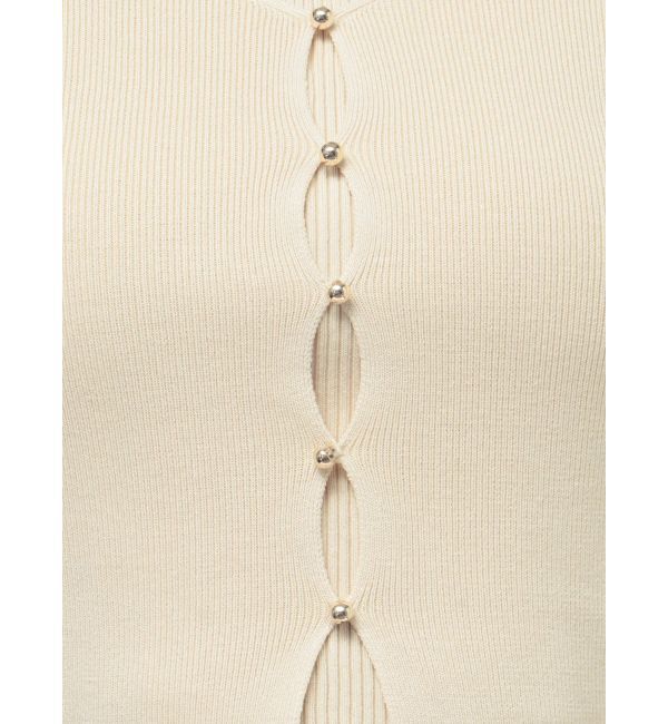 dazzlin「カーデタイトレイヤードリボントップス」|ニット・セーター|