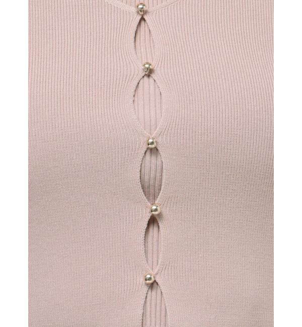 dazzlin「カーデタイトレイヤードリボントップス」|ニット・セーター|