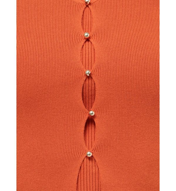 dazzlin「カーデタイトレイヤードリボントップス」|ニット・セーター|