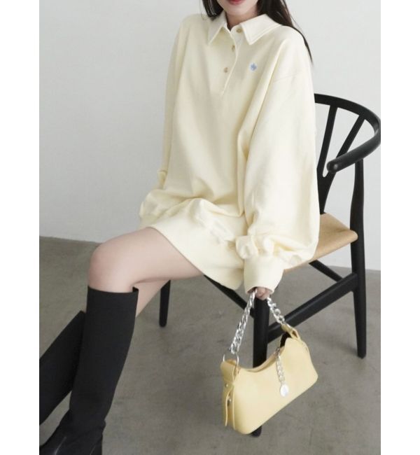 dazzlin「【POLO BCS コラボ】ポロカラーオーバーサイズスウェット」|スウェット・ジャージ|