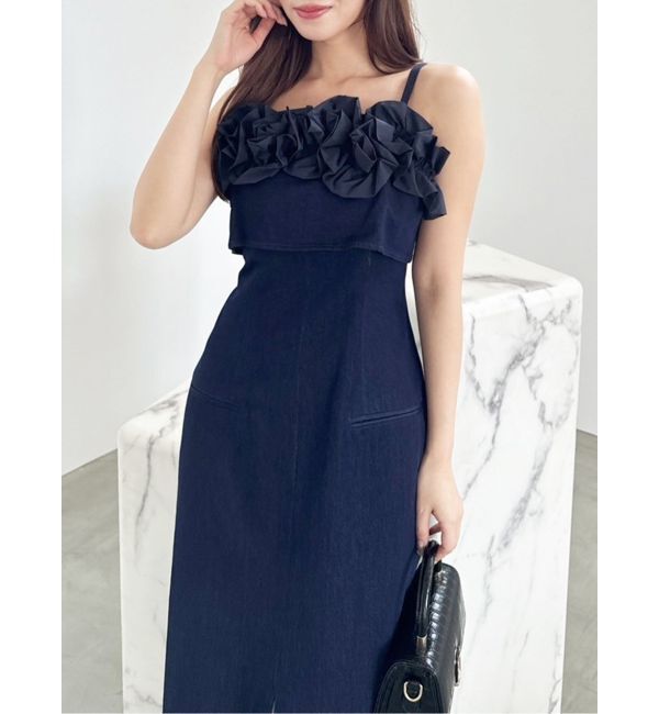 dazzlin「フリルディティールキャミワンピース」|ワンピース|