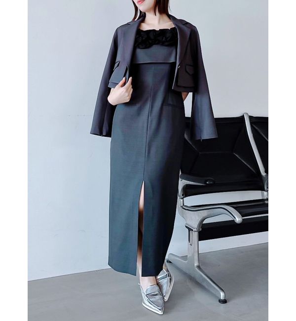 dazzlin「フリルディティールキャミワンピース」|ワンピース|