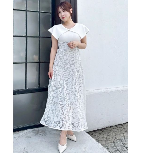 dazzlin「オパールフラワーコルセットワンピース」|ワンピース|