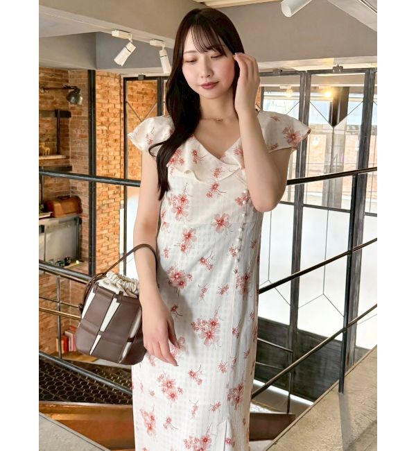 dazzlin「【藤井サチコラボ】デルフィニウムフラワーワンピース」|ワンピース|