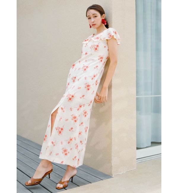 dazzlin「【藤井サチコラボ】デルフィニウムフラワーワンピース」|ワンピース|