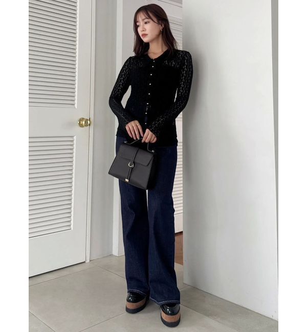 dazzlin「シュリンクレースコンパクトシャツ」|シャツ・ブラウス|