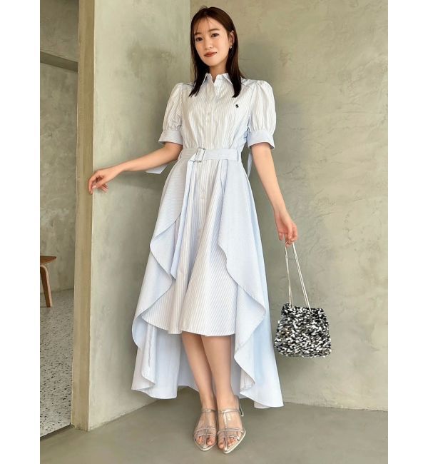 dazzlin「【POLO BCSコラボ/20周年記念復刻！】ヘムレイヤードシャツワンピース」|ワンピース|