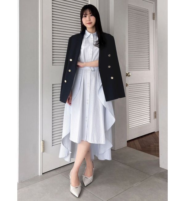 dazzlin「【POLO BCSコラボ/20周年記念復刻！】ヘムレイヤードシャツワンピース」|ワンピース|