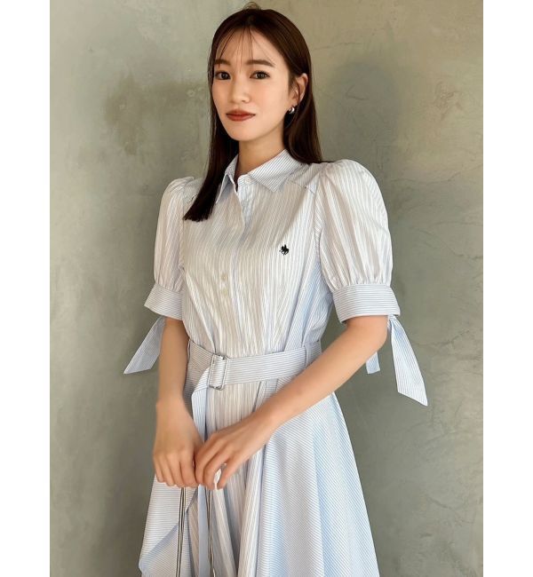 dazzlin「【POLO BCSコラボ/20周年記念復刻！】ヘムレイヤードシャツワンピース」|ワンピース|