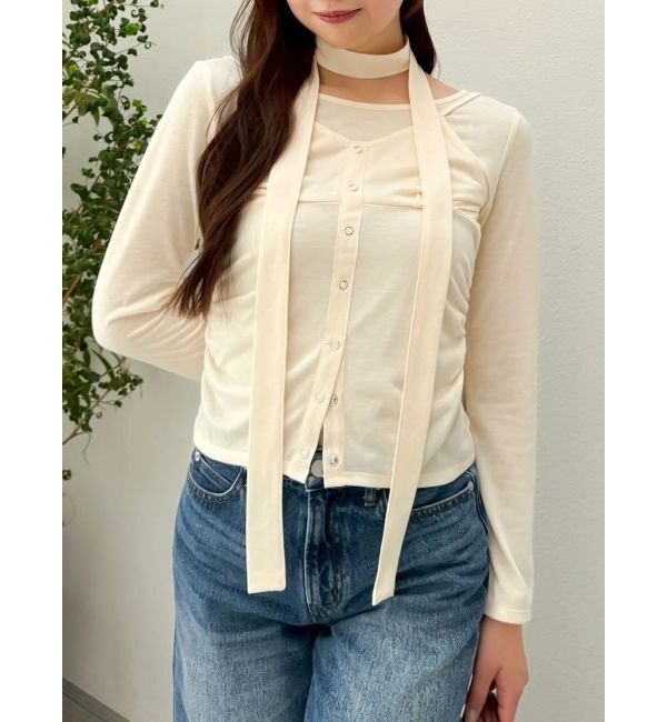 dazzlin「レイヤードデザインカットソー」|Tシャツ・カットソー|イエロー