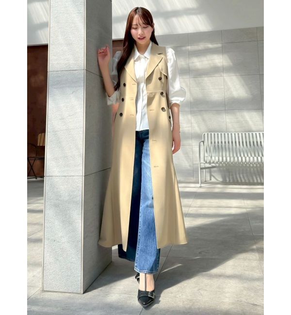 dazzlin「【WEB限定カラーあり】トレンチディティールジレワンピース」|ワンピース|