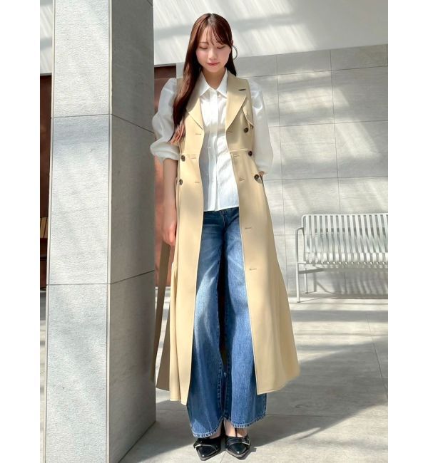 dazzlin「【WEB限定カラーあり】トレンチディティールジレワンピース」|ワンピース|