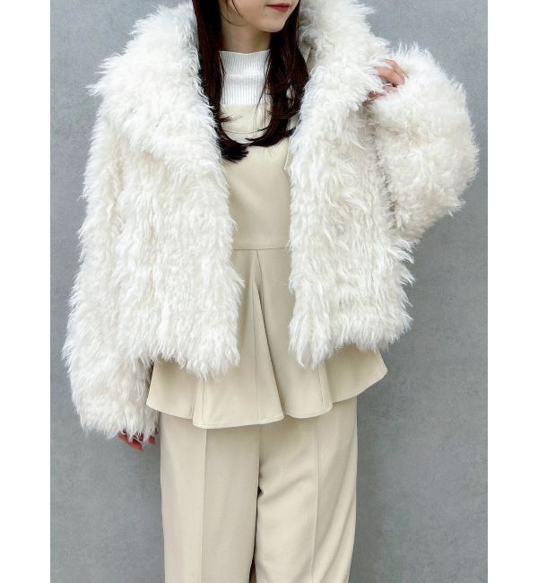 dazzlin「ショルダーリボンペプラムオールイン」|オールインワン|