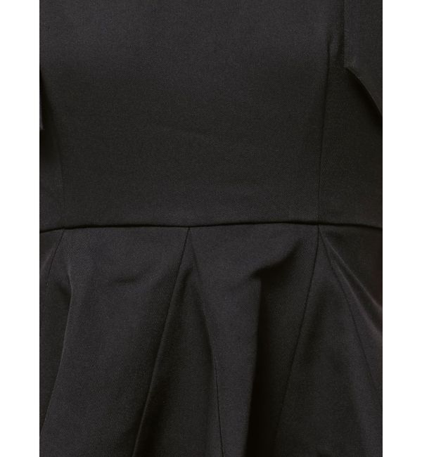 dazzlin「ショルダーリボンペプラムオールイン」|オールインワン|