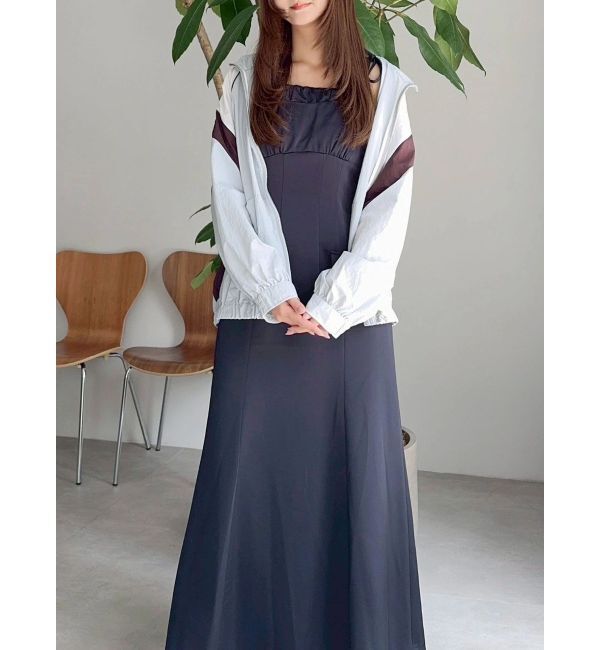 dazzlin「【FILA別注】バイカラースイッチングミドルブルゾン」|ブルゾン・スタジャン|