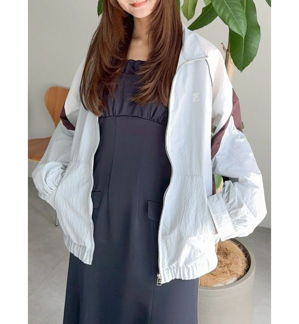 dazzlin「【FILA別注】バイカラースイッチングミドルブルゾン」|ブルゾン・スタジャン|