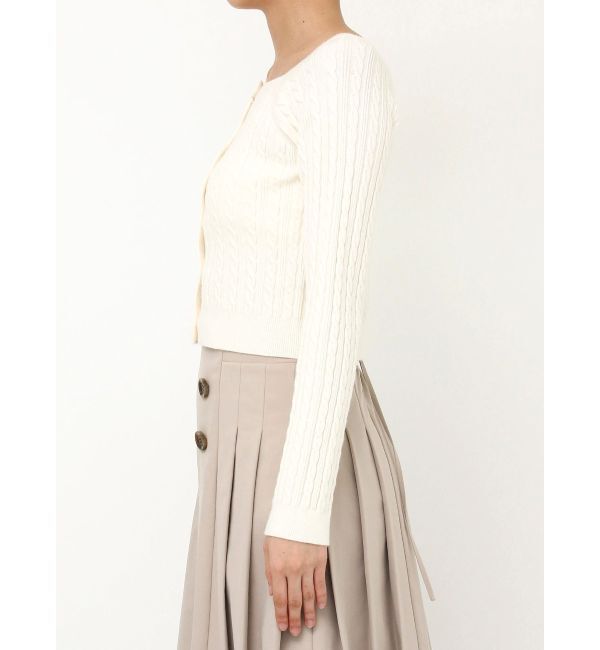 dazzlin「ミニケーブルスクエアニットトップス」|ニット・セーター|