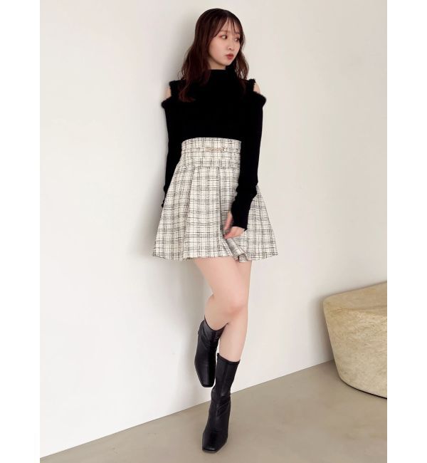 dazzlin「【20周年記念復刻！】オープンエコファースリーブニットトップス」|ニット・セーター|