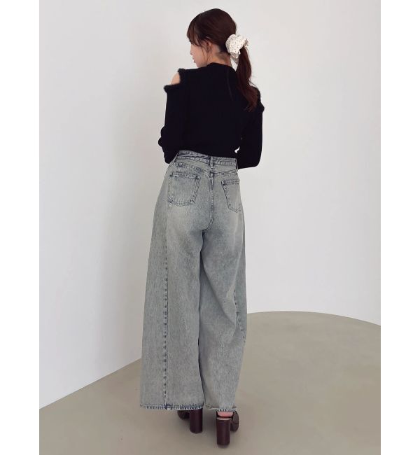 dazzlin「【20周年記念復刻！】オープンエコファースリーブニットトップス」|ニット・セーター|