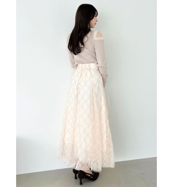 dazzlin「【20周年記念復刻！】オープンエコファースリーブニットトップス」|ニット・セーター|