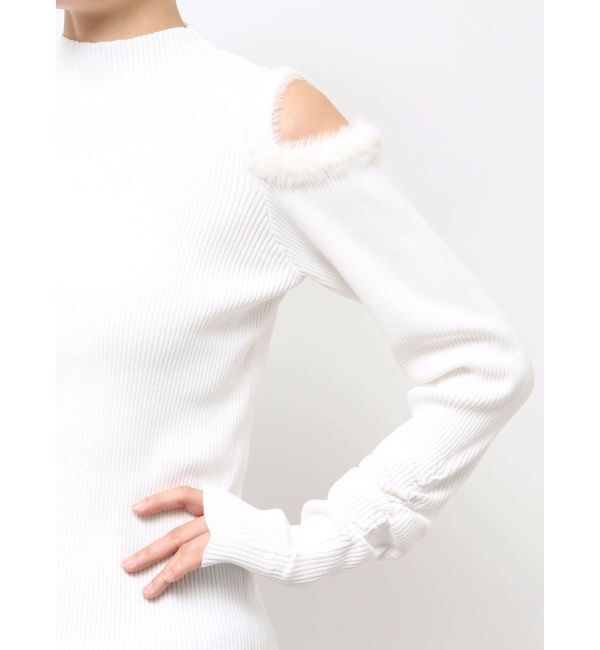 dazzlin「【20周年記念復刻！】オープンエコファースリーブニットトップス」|ニット・セーター|