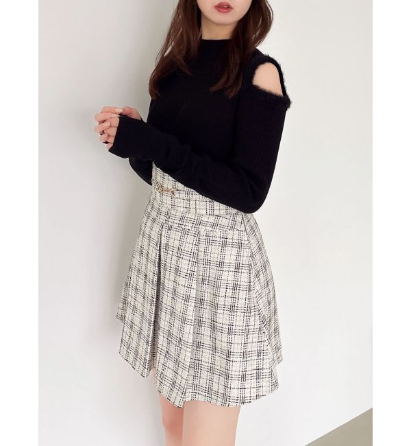 dazzlin「【20周年記念復刻！】オープンエコファースリーブニットトップス」|ニット・セーター|