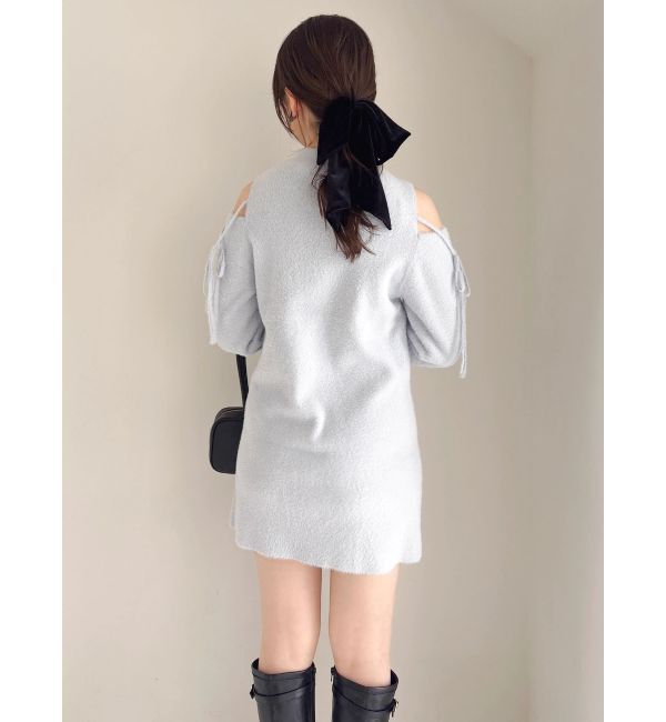 dazzlin「【WEB限定】オープンショルダーミニワンピース」|ワンピース|