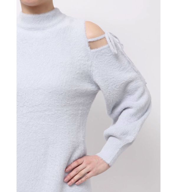 dazzlin「【WEB限定】オープンショルダーミニワンピース」|ワンピース|