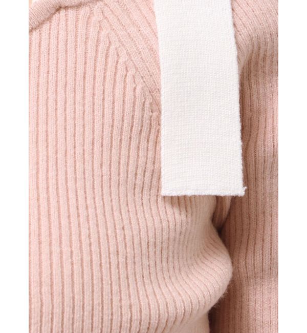 dazzlin「【WEB限定】ショルダーリボンニットトップス」|ニット・セーター|