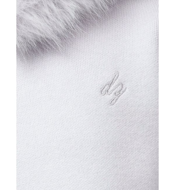 dazzlin「【WEB限定】フェイクファーニットフーディ」|パーカー|