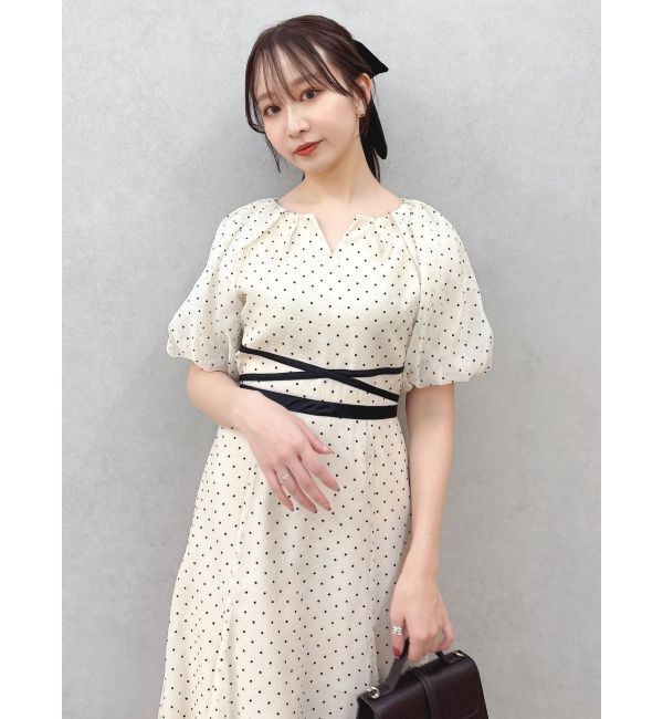 dazzlin「【藤井サチコラボ】バルーン袖ワンピース」|ドレス|