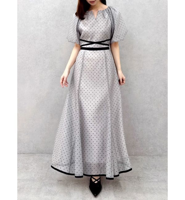 dazzlin「【藤井サチコラボ】バルーン袖ワンピース」|ドレス|