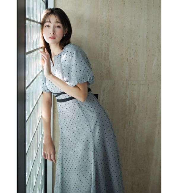 dazzlin「【藤井サチコラボ】バルーン袖ワンピース」|ドレス|