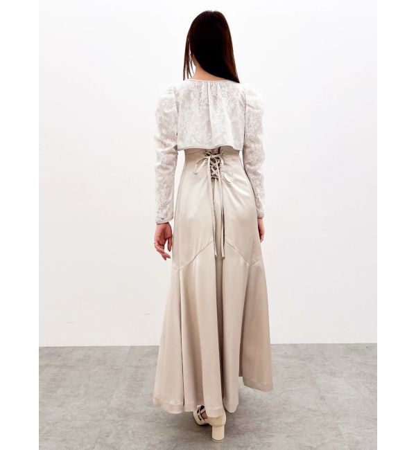 dazzlin「【藤井サチコラボ】ボレロSETサテンキャミドレス」|ワンピース|