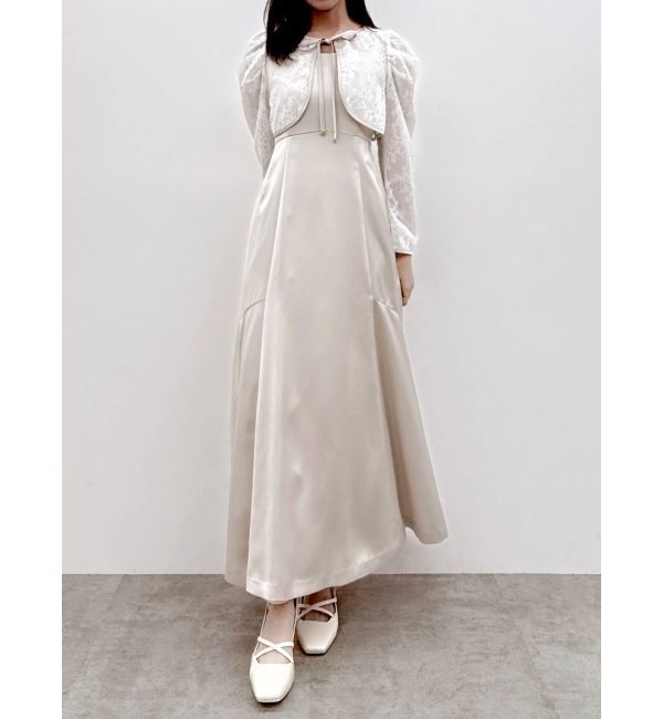 dazzlin「【藤井サチコラボ】ボレロSETサテンキャミドレス」|ワンピース|